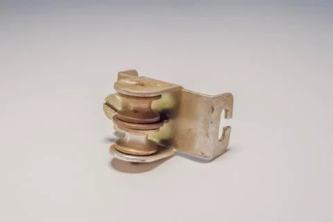 Window lock slide closeup Stock Photos