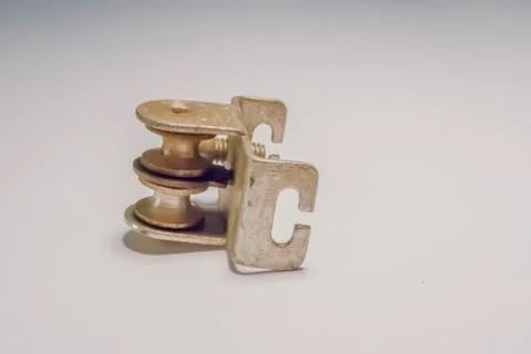 Window lock slide closeup Stock Photos