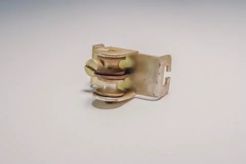 Window lock slide closeup Stock Photos