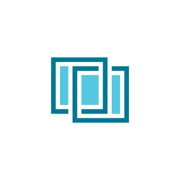 Window logo symbol sign element Illustrazione stock