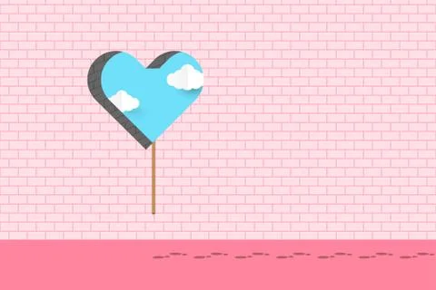 Window of Love Illustrazione stock