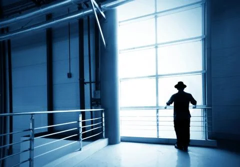 Window man Stock Photos