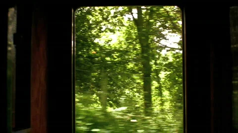 Window on a moving train Stock Footage 479260