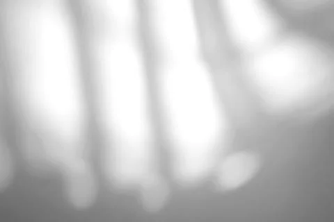 Window natural shadow overlay effect on white texture background, for overlay Foto stock