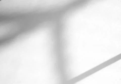 Window natural shadow overlay effect on white texture background, for overlay Stock-Fotos