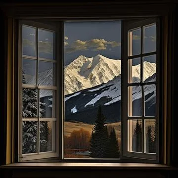 Window of Nature, Feeling Safe and Sound Stock Illustration
