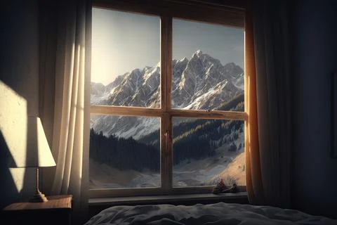 Window of Nature, Feeling Safe and Sound Stock Illustration