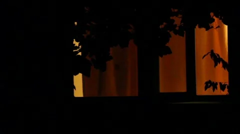 Window in the night Stockbeeldmateriaal 958647