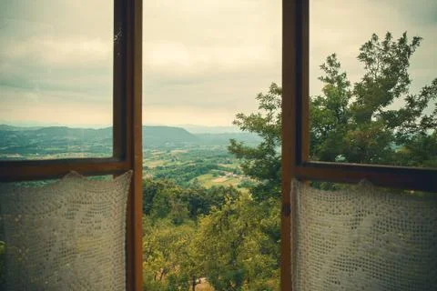 Window of Nostalgia 스톡 사진