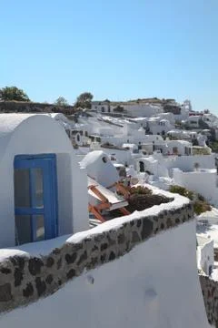 Window in Oia Stock Photos