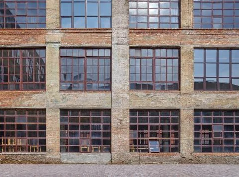 Window of the old brick building 写真素材