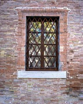 Window in Old Brick Wall Stock Photos