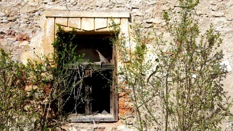 Window on old building Stock Footage 71426793