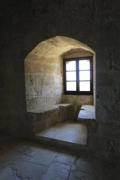 Window of old castle Stock Photos