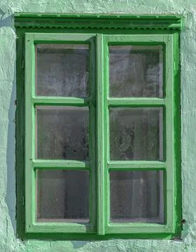 A window from an old house Stock Photos