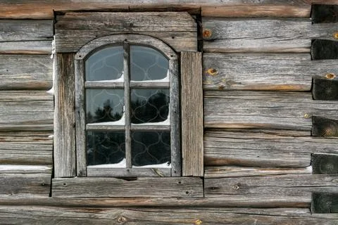 Window in an old house. Stock Photos