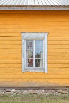 Window on a old house. Stock Photos