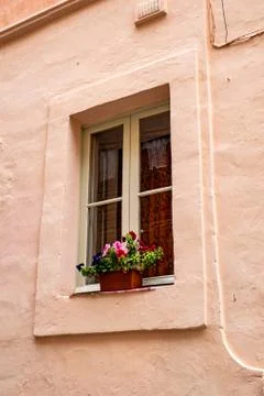 Window of an old Maltese house Stock Photos