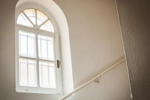 Window in an old monastery of cloistered Stock Photos
