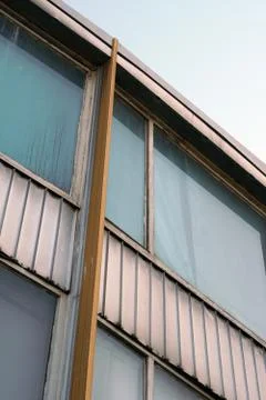 A window on an old school building 스톡 사진