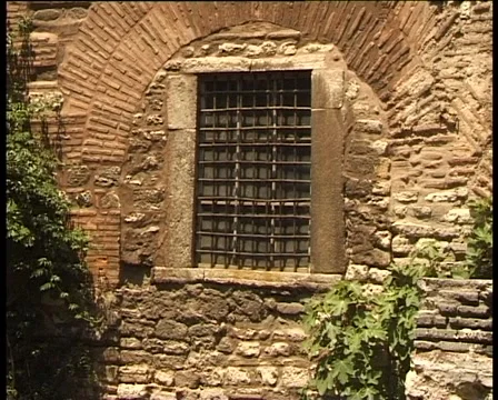 Window in old tower Video stock 944265