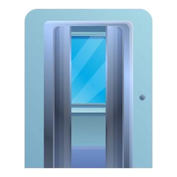 Window open elevator icon, cartoon style イラスト素材