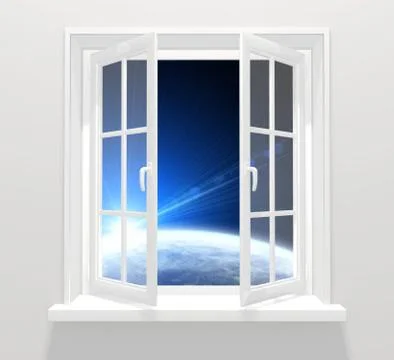 Window in other galaxy Stock Illustration