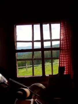 Window pane in a building Fotos de archivo