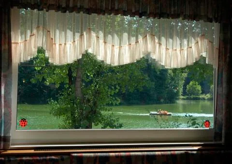 Window pane in a building Fotos de archivo