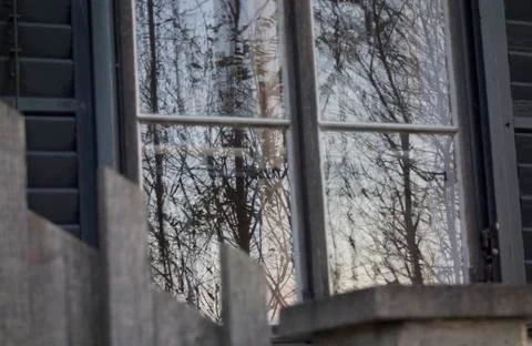 Window pane in a building Fotos de archivo