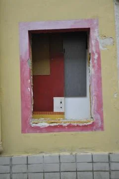 Window pane in a building Fotos de archivo