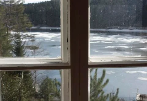 Window pane in a building Fotos de archivo