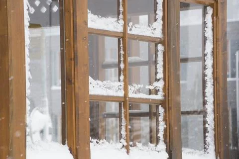 Window pane in a building Fotos de archivo