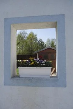 Window pane in a building Fotos de archivo