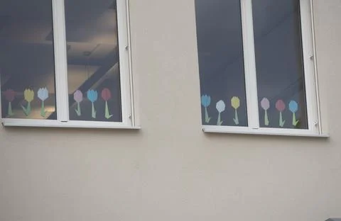 Window pane in a building Fotos de archivo