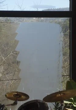 Window pane in a building Fotos de archivo