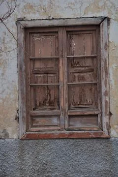 Window of the past in present tense Stock Photos
