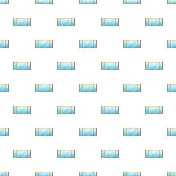 Window pattern creating a seamless architectural background Illustrazione stock