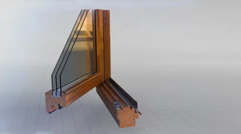Window profile cut animation with mask Stock Footage 56844372