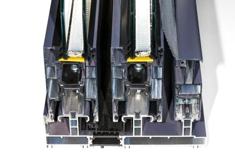 Window profiles in section Stock Photos