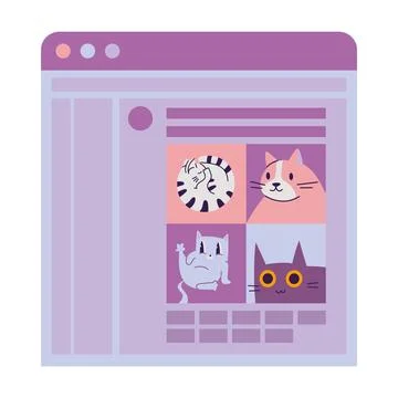 The window of the program for generating images, the AI interface that crea.. 스톡 일러스트