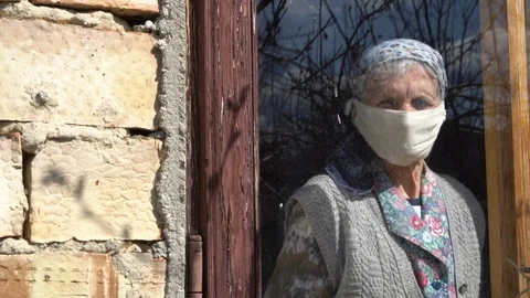 Window quarantine Stock Footage 127457740