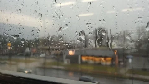 Window rain drip water wet disc Stock Footage 93736006