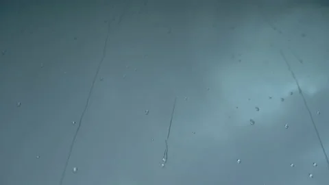 Window. Rain is falling down the glass window. Stock Footage 155288293