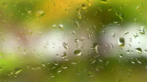 Window rain Stock Footage 12422124