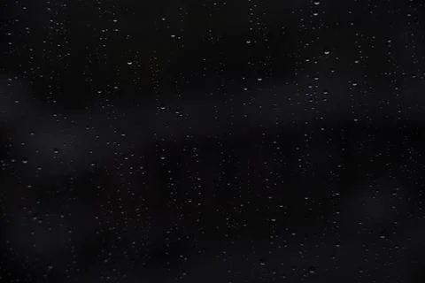 Window with raindrops during rain 2 Stock Photos