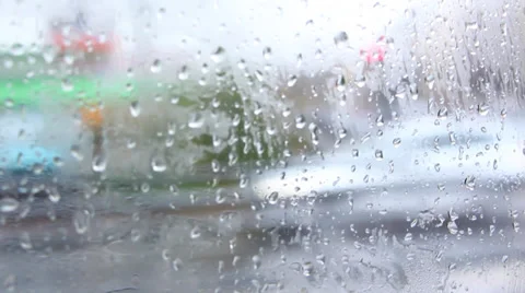 Window raindrops Stock Footage 33046293