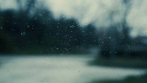 Window with Raindrops Video stock 88600007