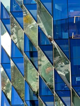 Window Reflections In New York Stock Photos