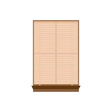 Window related blinds design for interior home or office a vector illustration Illustration